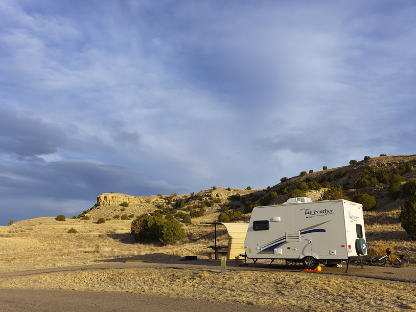 Our Campsite at Lake Pueblo State Park