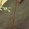 TJ shows me how free-soling is done in Jackson Falls (8/02)