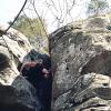 Why did we put a top rope on this grungy chimney? Jackson falls (5/03)