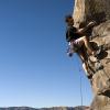 Rob climbing the Golden Cliffs