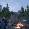 Hanging out around the campfire on Sat night.