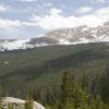 View of the Mummy Mountains from below Browns Lake