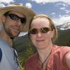 Mark and Kate enjoying the lovely day in the mountains