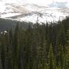 Looking towards Flowers Pass and the unnamed 12'er
