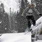 Snowshoeing to Lake Agnes:  February 11, 2007