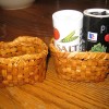 My basket (left) and my mom's (right). Hmm.