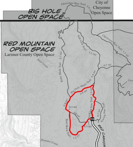 Red Mountain Open Space Trail Map