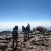 A small crowd on the summit of this 14er